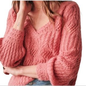 NWT Sezane Georgia Peony Jumper S